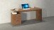 Schreibtisch >Novara< in Wotan Eiche Dekor - 160x75x60cm (BxHxT)
