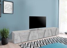 TV-Board >Piacenza< in Bronx Beton Nachbildung - 243,6x46x44,2 (BxHxT)