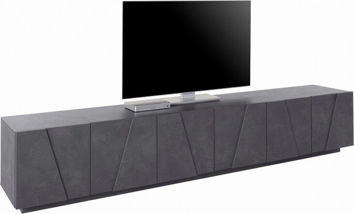 TV-Board >Piacenza< in Schiefer Nachbildung - 243,6x46x44,2cm (BxHxT)