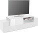 TV-Board >Trani< in Weiß matt / Weiß Hochglanz  - 160x51x45cm (BxHxT)