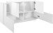 Sideboard >Trani< in Weiß matt / Weiß Hochglanz  - 160x86x45cm (BxHxT)