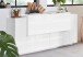 Sideboard >Trani< in Weiß matt / Weiß Hochglanz  - 160x86x45cm (BxHxT)