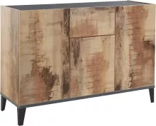 Sideboard >Rovigo< in Pereira Ahorn / Schiefer -...