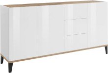 Sideboard >Rovigo< in Weiß Hg. / Pereira...