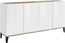 Sideboard >Rovigo< in Weiß Hg. / Pereira...