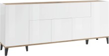 Sideboard >Rovigo< in Weiß Hg. / Pereira...
