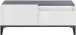 TV-Board >Rovigo< in Weiß Hg. / Schiefer - 120x47x40cm (BxHxT)