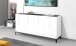 Sideboard >Rovigo< in Weiß Hg. / Schiefer - 160x82x40cm (BxHxT)