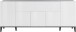 Sideboard >Rovigo< in Weiß Hg. / Schiefer - 200x82x40cm (BxHxT)