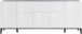 Sideboard >Rovigo< in Weiß Hg. / Schiefer - 200x82x40cm (BxHxT)