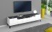 TV-Board >Rovigo< in Weiß Hg. / Schiefer - 200x47x40cm (BxHxT)