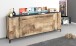 Sideboard >Rovigo< in Pereira Ahorn / Schiefer  - 200x82x40cm (BxHxT)