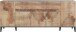 Sideboard >Rovigo< in Pereira Ahorn / Schiefer  - 200x82x40cm (BxHxT)