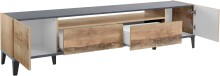 TV-Board >Rovigo< in Pereira Ahorn / Schiefer - 200x47x40cm (BxHxT)