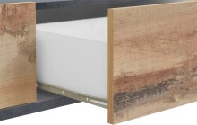 TV-Board >Rovigo< in Pereira Ahorn / Schiefer - 200x47x40cm (BxHxT)