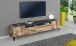 TV-Board >Rovigo< in Pereira Ahorn / Schiefer - 200x47x40cm (BxHxT)