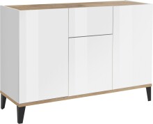 Sideboard >Rovigo< in Weiß Hg. / Pereira...