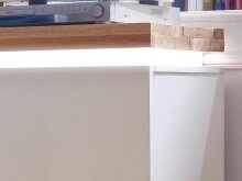 Sideboard >Lisa< in Weiß matt aus Massivholz - 150x81x40cm (BxHxT)