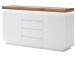 Sideboard >Lisa< in Weiß matt aus Massivholz - 150x81x40cm (BxHxT)