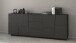 Sideboard >Bitonto< in Anthrazit matt - 200x86x44cm (BxHxT)
