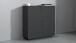Hochkommode >Bitonto< in Anthrazit matt - 120x126x44cm (BxHxT)