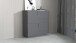Hochkommode >Bitonto< in Anthrazit matt - 120x126x44cm (BxHxT)