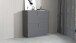 Hochkommode >Bitonto< in Anthrazit matt - 120x126x44cm (BxHxT)