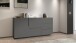Sideboard >Bitonto< in Anthrazit matt - 180x86x44cm (BxHxT)