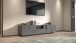 TV-Board >Bitonto< in Anthrazit matt - 220x46x44cm (BxHxT)