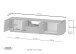 TV-Board >Bitonto< in Anthrazit matt - 220x46x44cm (BxHxT)