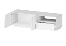 TV-Board >Bitonto< in Weiß Hochglanz - 150x46x44cm (BxHxT)