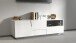 TV-Board >Bitonto< in Weiß Hochglanz - 150x46x44cm (BxHxT)
