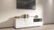 TV-Board >Bitonto< in Weiß Hochglanz - 150x46x44cm (BxHxT)
