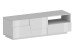 TV-Board >Bitonto< in Weiß Hochglanz - 150x46x44cm (BxHxT)