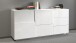 Sideboard >Bitonto< in Weiß Hochglanz - 180x86x44cm (BxHxT)