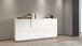 Sideboard >Bitonto< in Weiß Hochglanz - 180x86x44cm (BxHxT)