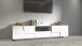 TV-Board >Bitonto< in Weiß Hochglanz - 220x46x44cm (BxHxT)