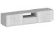 TV-Board >Bitonto< in Weiß Hochglanz - 220x46x44cm (BxHxT)