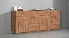 Sideboard >Bitonto< in Wotan Eiche Dekor -...