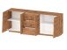Sideboard >Bitonto< in Wotan Eiche Dekor - 200x86x44cm (BxHxT)