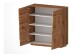 Hochkommode >Bitonto< in Wotan Eiche Dekor - 120x126x44cm (BxHxT)