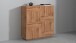 Hochkommode >Bitonto< in Wotan Eiche Dekor - 120x126x44cm (BxHxT)