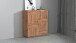 Hochkommode >Bitonto< in Wotan Eiche Dekor - 120x126x44cm (BxHxT)