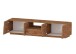 TV-Board >Bitonto< in Wotan Eiche Dekor - 220x46x44cm (BxHxT)