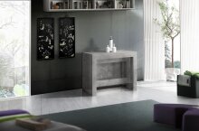 Essbank >Pachino< (2er-Set) in Bronx Beton - 66/290x45x25cm (BxHxT)