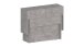 Essbank >Pachino< (2er-Set) in Bronx Beton - 66/290x45x25cm (BxHxT)