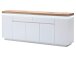Sideboard >Lisa< in Weiß matt aus Massivholz - 200x81x40cm (BxHxT)
