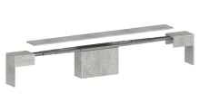 Essbank >Pachino< (2er-Set
) in Beton - 66/290x45x25cm (BxHxT)