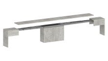 Essbank >Pachino< (2er-Set
) in Beton -...
