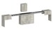 Essbank >Pachino< (2er-Set
) in Beton - 66/290x45x25cm (BxHxT)
